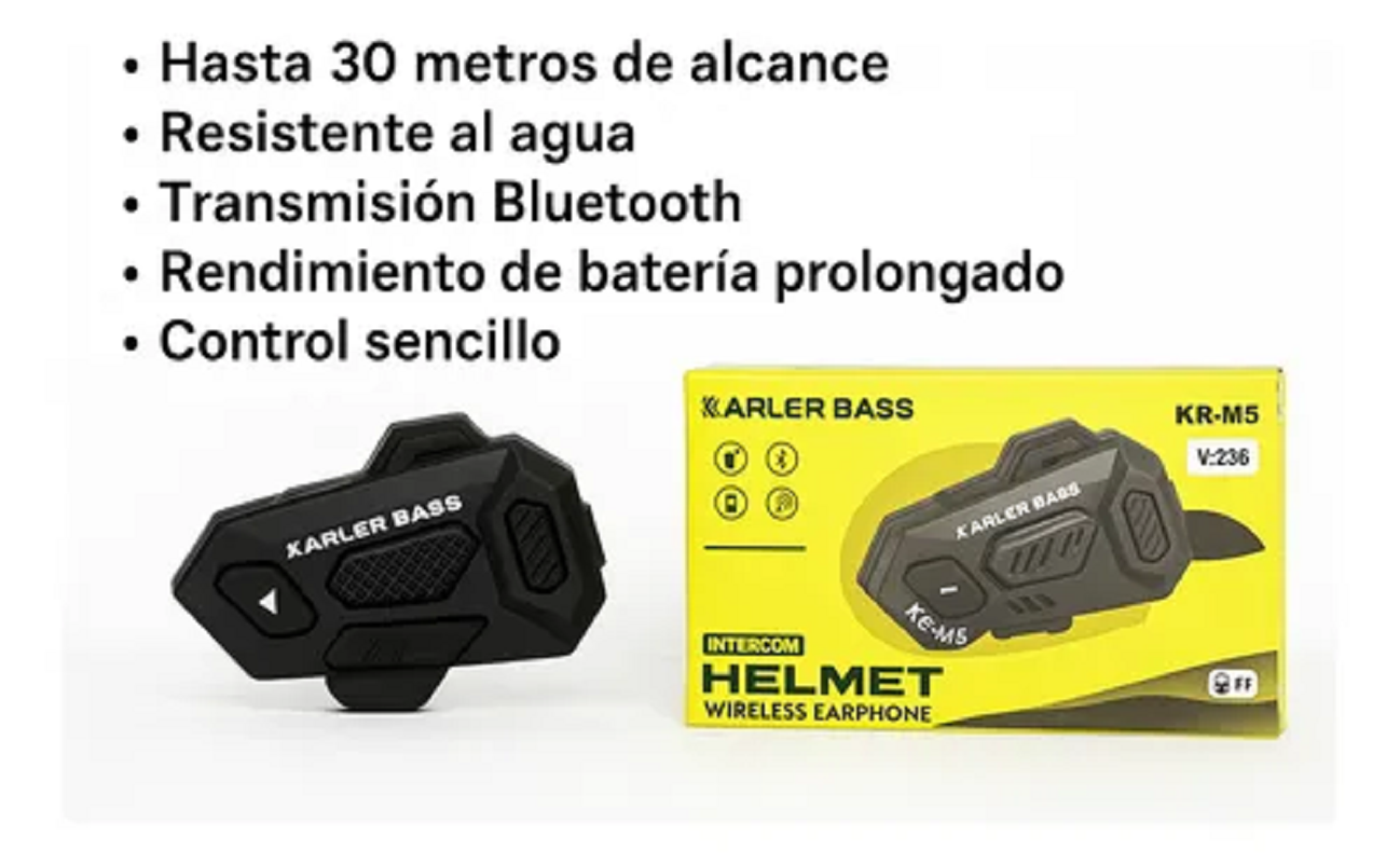Miniatura 2 de Intercomunicador Con Bluetooth KRM5